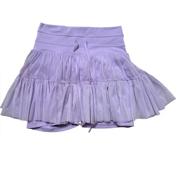 POPFLEX Lilac Ruffled Mini Skirt - Picture 5 of 7